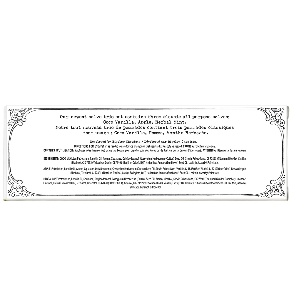 Assorted Salve Tin Trio (Coco Vanilla, Apple, Herbal Mint) - Image 6
