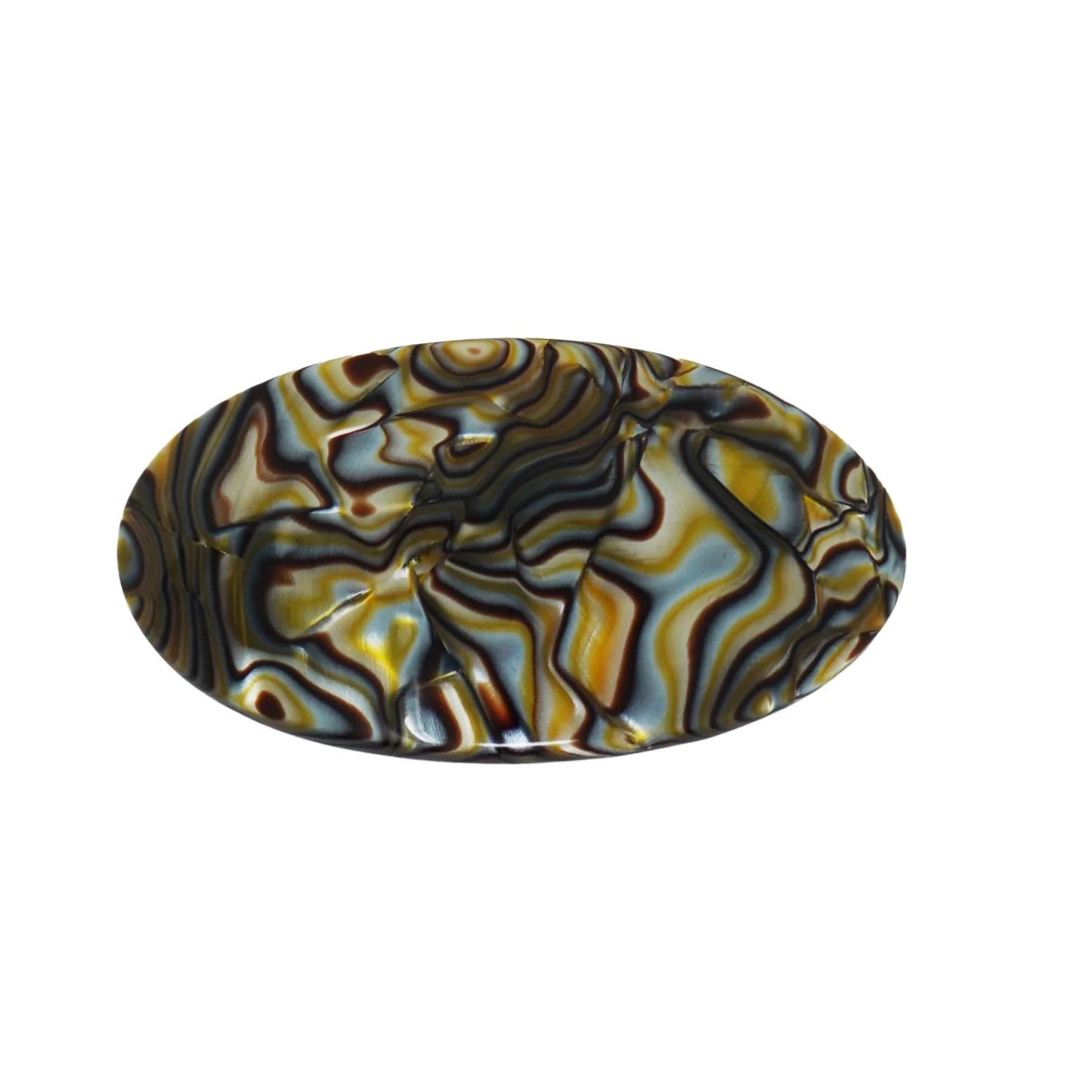 Bevel Oval French Barrette. - Image 4