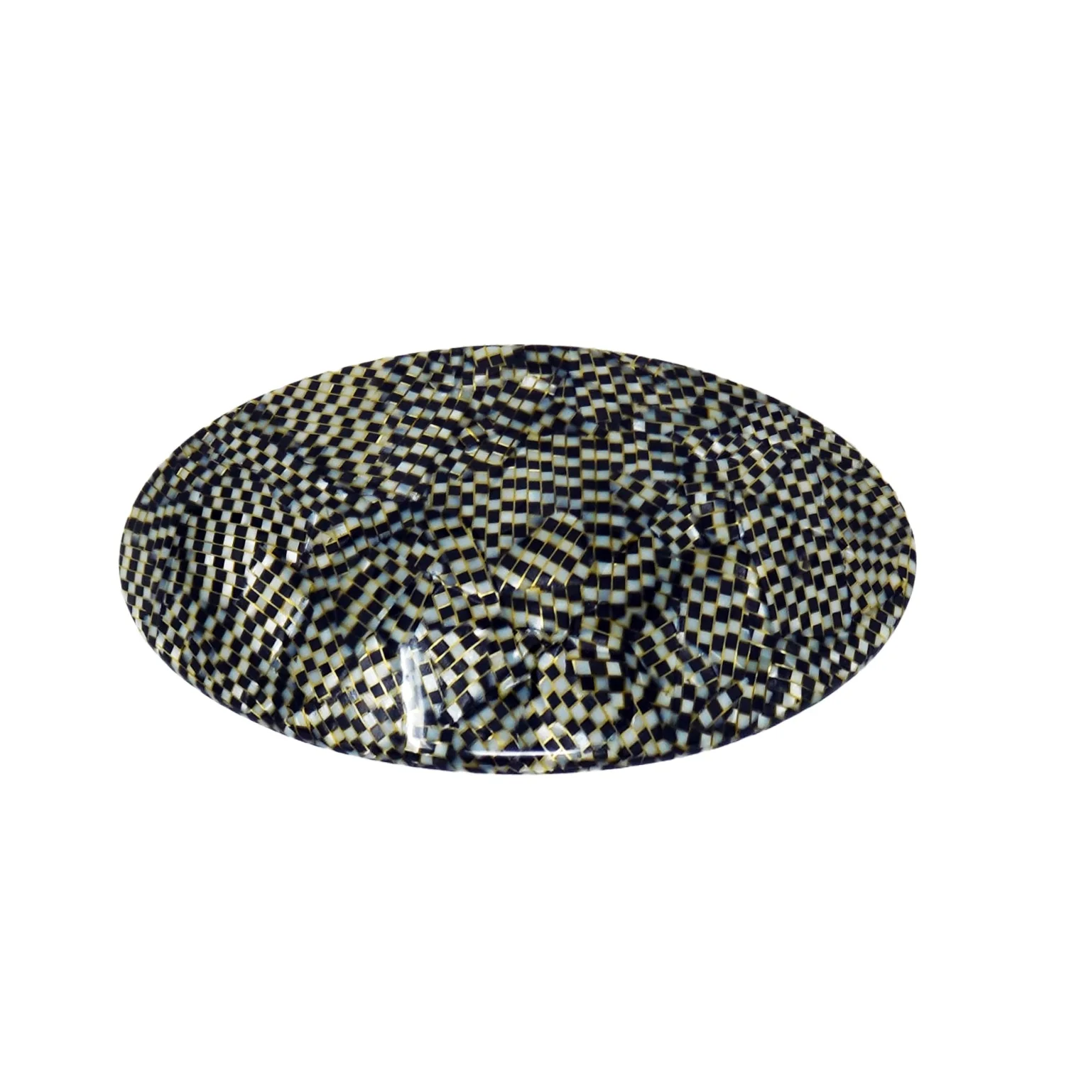 Bevel Oval French Barrette. - Image 5