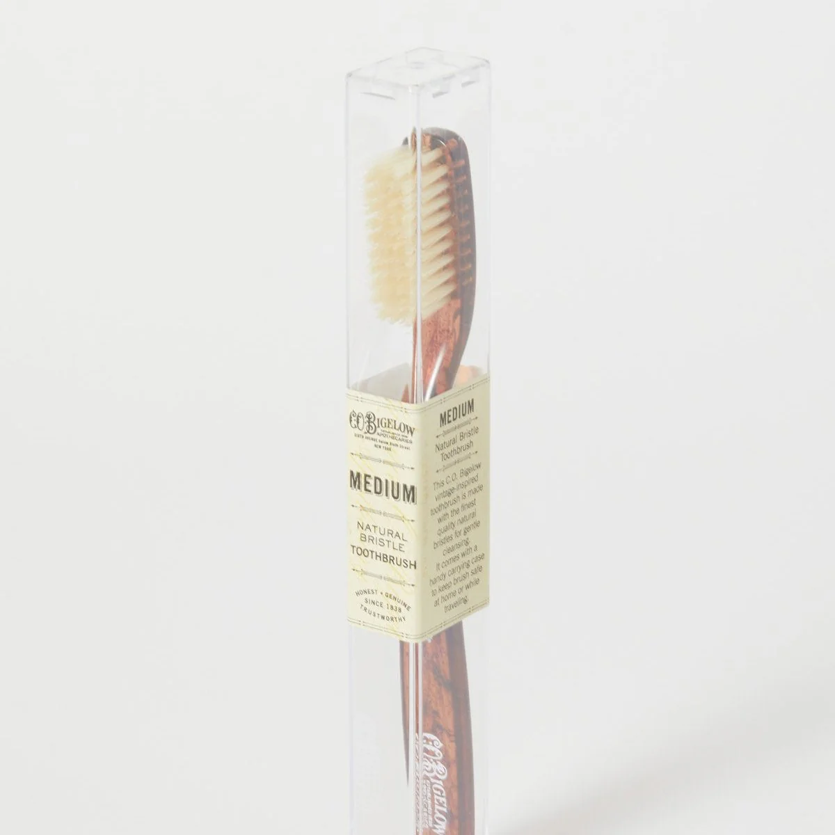 Natural Bristle Toothbrush - Medium Tortoise - Image 2