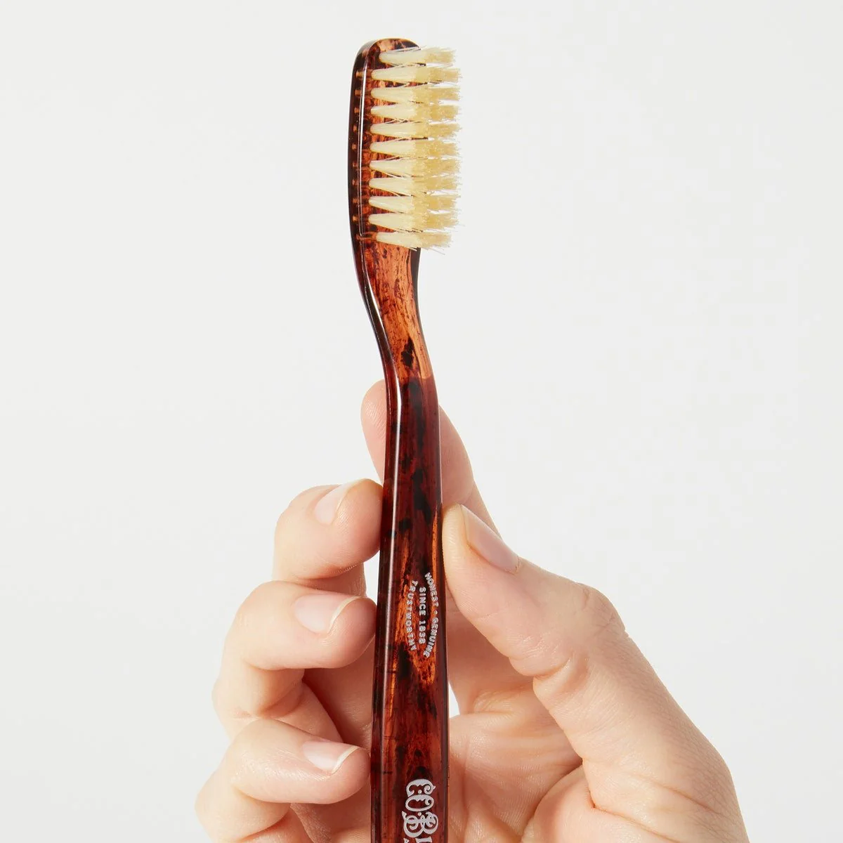 Natural Bristle Toothbrush - Soft Tortoise - Image 3