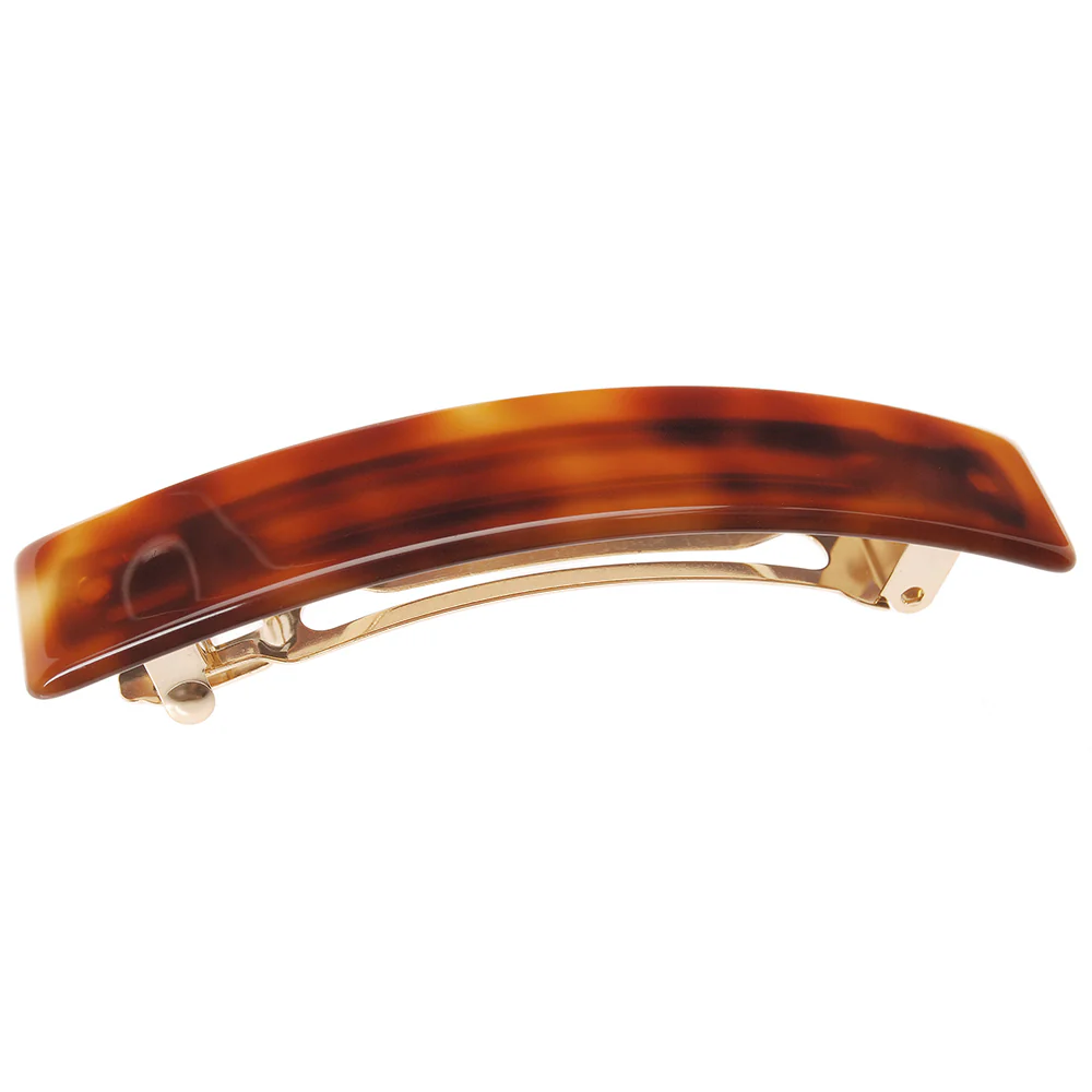 Classic Rectangle Barrette - Tortoise