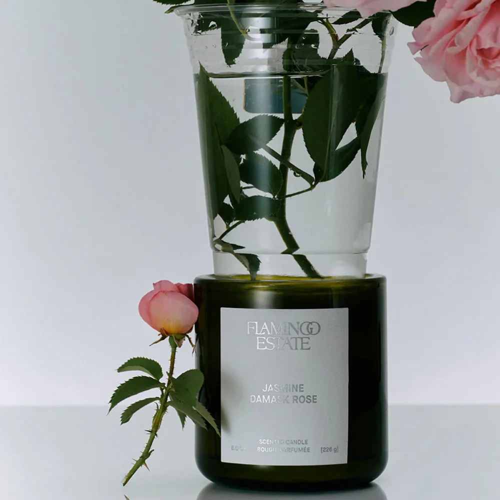 Night Blooming Jasmine and Damask Rose Candle - Image 2
