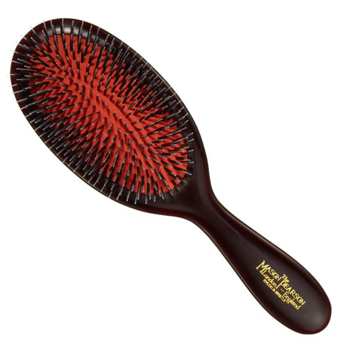 Junior Boar Bristle & Nylon Hairbrush - Dark Ruby