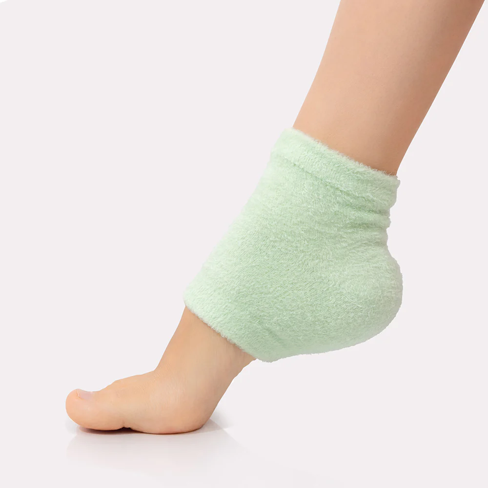 Moisturizing Heel Socks - Green - Image 3