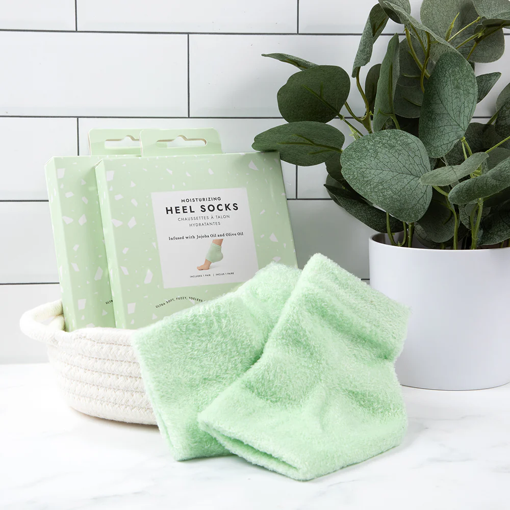 Moisturizing Heel Socks - Green - Image 4