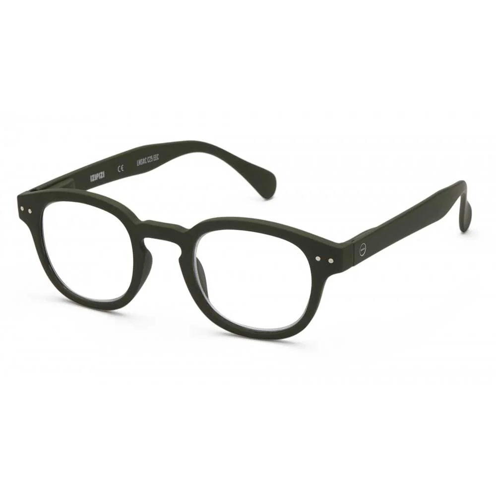 Reading Glasses # C - The Retro - Khaki Green - Image 3
