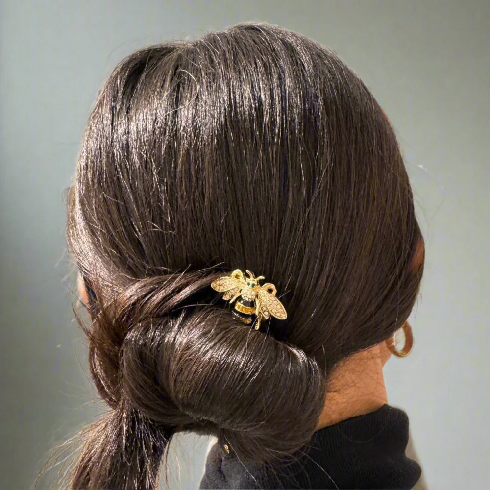 Stripey Bee Hairpin - Medium - Image 4