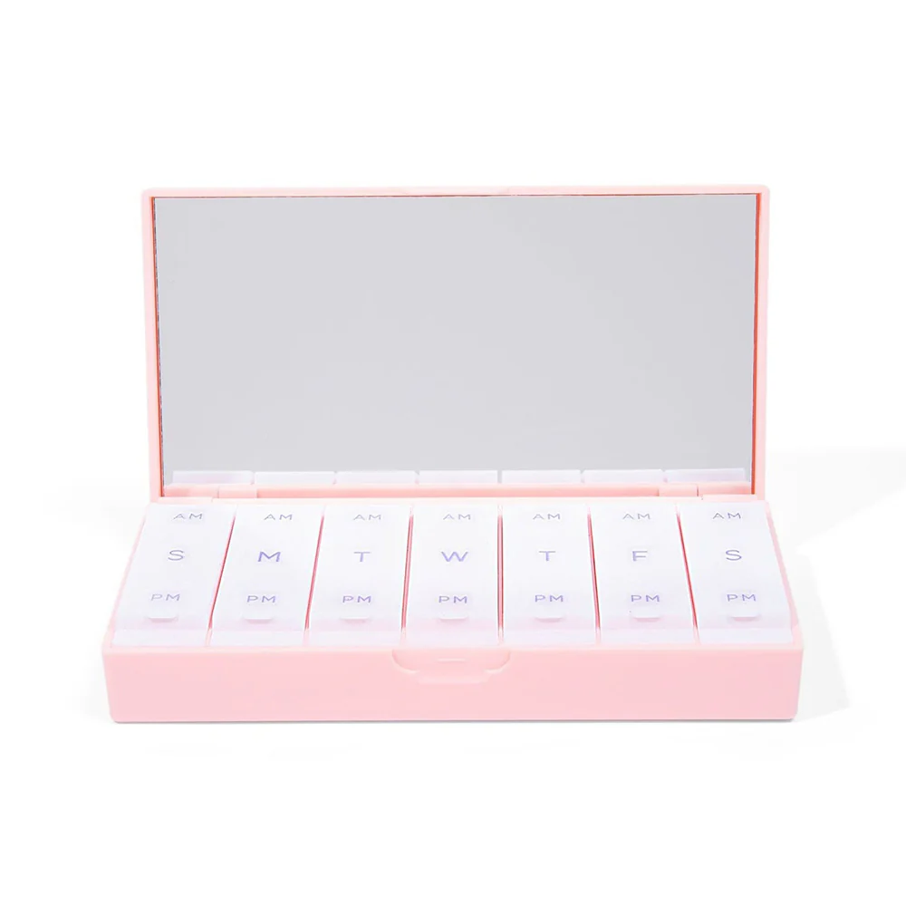 Weekly AM/PM Pill Box - Blush Pink - Image 3