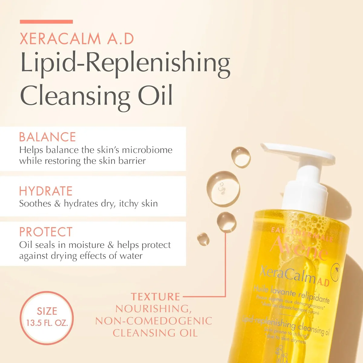 XeraCalm A.D Lipid-Replenishing Cleansing Oil - Image 3